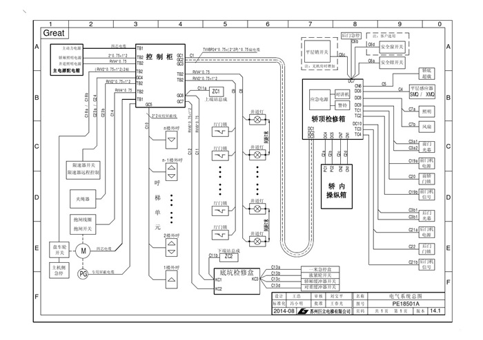 巨立电梯电气原理图