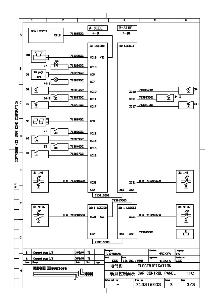 通力电梯光幕短接图图片