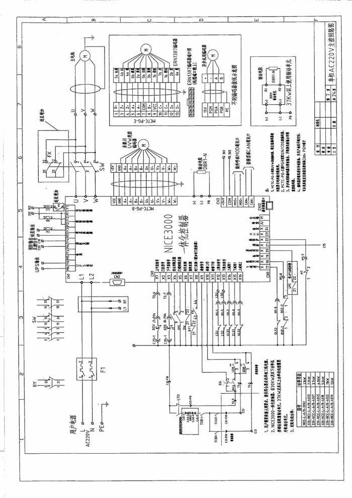1,默纳克nice3000 电气原理图