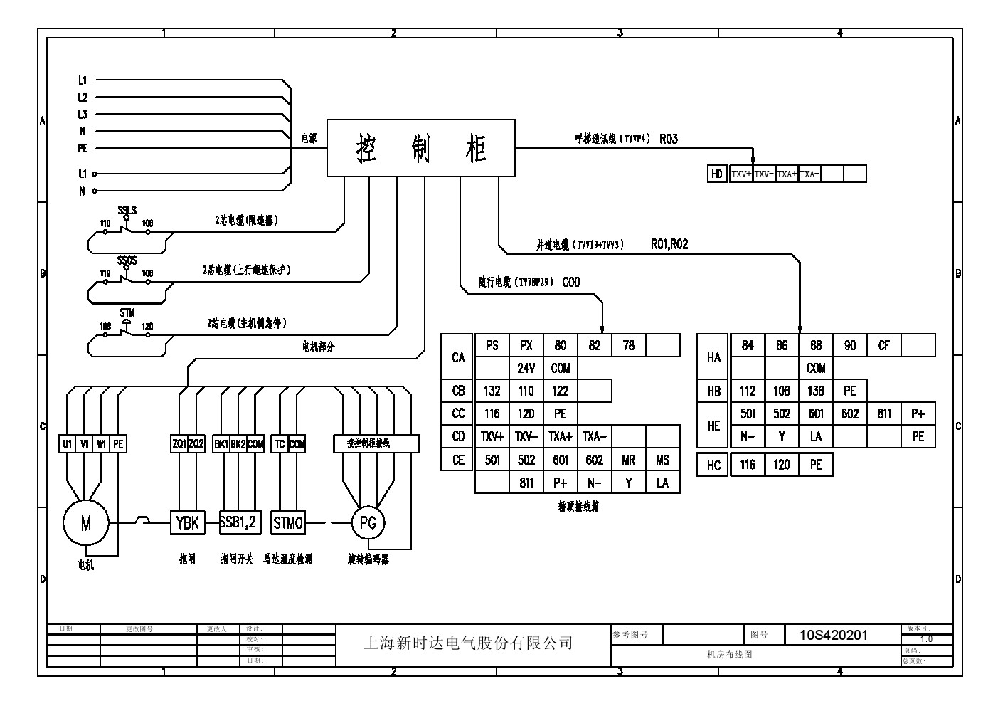 新时达s8电气原理图图片